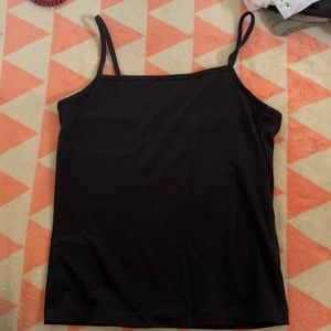Black Crop tank top